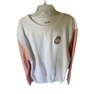 Pusheen the Cat Kawaii Comfy Sweatshirt Sz L NWT Colorblock  Box Exclusive